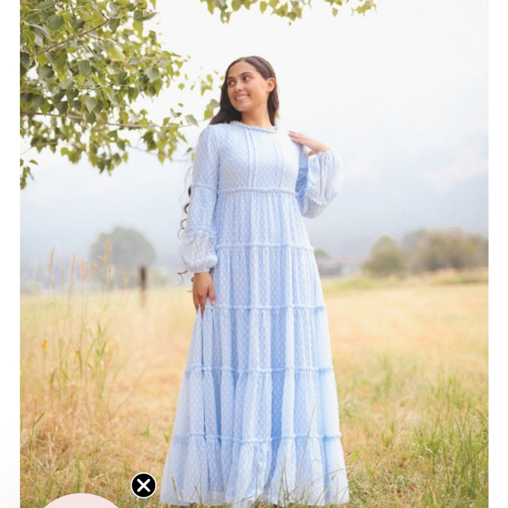 Elegant Blue Maxi Dress